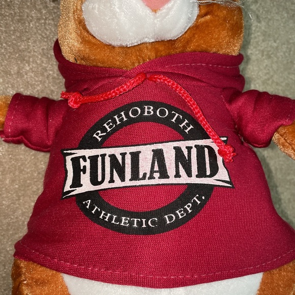 NWT Super cute Rehoboth Beach Delaware Funland Soft Plush Toy Hoodie - Picture 6 of 6